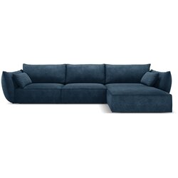 Mazzini Sofas Temno moder kotni kavč (desni kot) Vanda - Mazzini Sofas Cene