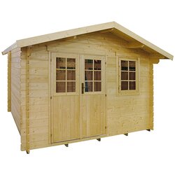 KIEHNHOLZ vrtna hiška bauhaus (3,66 x 3,5 m, les, površina strehe: 12,81 m2, debelina stene: 28 mm) Cene