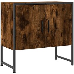 Maison Chic Omarica za umivalnik - Umivalniška omarica dimljeni hrast 60x33x60 cm inženirski les, (21758893) Cene