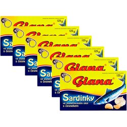 Giana sardine suncokretovo ulje beli luk, 125g, 6 komada Cene