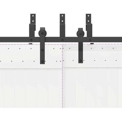 vidaXL Pribor za klizna vrata 213,5 cm čelični crni Cijene