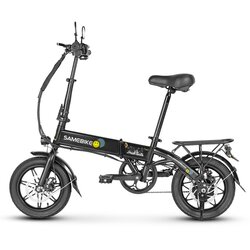 Samebike Prenosno električno kolo YINYU14, 350 W 36 V 7,8 Ah, 25 km/h, črno, (21960191) Cene
