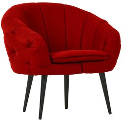 Pure Home Lifestyle fotelj, temno rdeča tekstil Cene