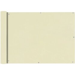 vidaXL balkonska Zaštita Oxford Tkanina Krem boje 75x600 cm Cijene