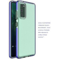 Spring Case prozirna zaštitna gel maska sa okvirom u boji za Samsung Galaxy A12 / Galaxy M12 Cene
