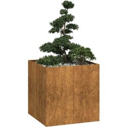vidaXL Sadilica boja hrđe 80x80x80 cm od pohabanog čelika Cijene