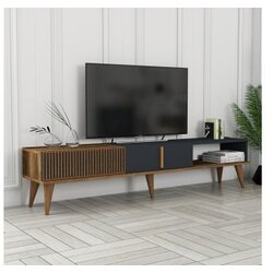 Hanah home milan alt walnut anthracite polica za tv Cene