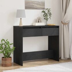  Konzolni stolić crni hrast 89x41x76 5 cm Konstruirano drvo - Crni hrast Cijene