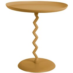 Leitmotiv Kovinska okrogla stranska mizica ø 40 cm Zig Zag – Cene