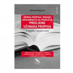 NAKLADNIŠTVO - KNJIGE Zbirka propisa i drugih dokumenata za područje procjene učinaka propisa Cene