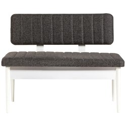 Woody Fashion Trpezarijska klupa Vina Bank 110x85x40cm Bijelo-Antracit Cene