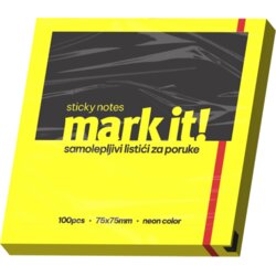 Mark IT Samolepljivi listići Mark 100lis, 75x75mm NEON žuti Cene