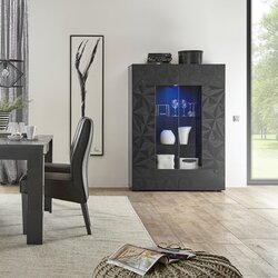 LC Mobili Moderna vitrina s 2 vrata 121x166 cm PRISMA 202399-06 Cene