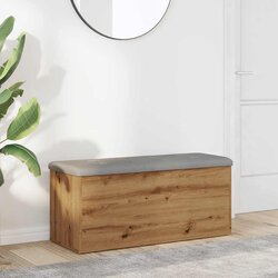vidaXL klupa za odlaganje artisan hrast 102x42x45 cm izrađeno drvo Cijene