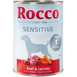Rocco Sensitive 6 x 400 g - Govedina & korenje Cene