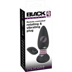 Black Velvets Remote Controlled Silicone Vibrating Plug Cene