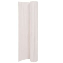 vidaXL Dvostranska vrtna ograja 110x300 cm bela Cene