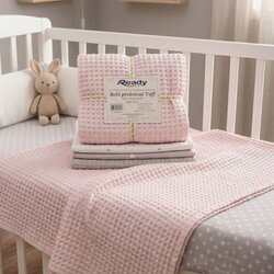 Ready Bebi Prekrivač Vafl - Roze Cene