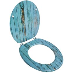 vidaXL WC sjedalo s poklopcem od MDF-a, dizajn starog drveta Cijene