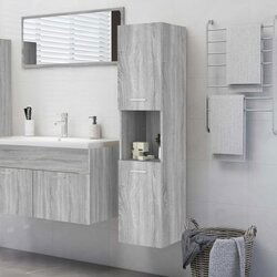 vidaXL kupaonski ormarić boja hrasta 30x30x130 cm konstruirano drvo Cijene
