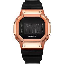 Haoku Digitalni Sat SQ-21623 - Crna / Zlatna Ružičasta Cene