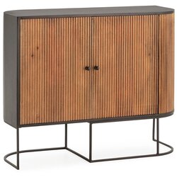 MOME Komoda od masivnog manga u prirodnoj boji 110x90x40 cm Curve – Cene