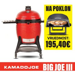 Kamado Joe Big Joe III 24” keramički roštilj na ugalj s postoljem, 61 cm Cene