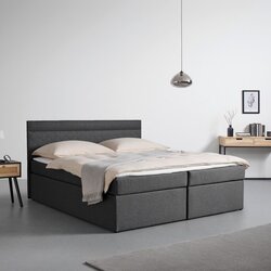 Bessagi Home Postelja Boxspring Rosa, Temno Siva, 180x200 Cene