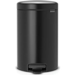 Brabantia Koš za odpadke s pedalom 12 L s plastičnim vložkom - mat črna Cene