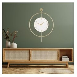 Wallity zidni sat Mclock-00111, 58x80x7 cm, zlatne boje Cene