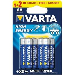 Varta Baterije High Energy 4+2 AA LR6 (4+2 kosov, 1,5 V) Cene