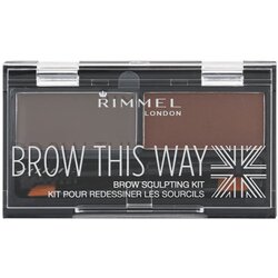 Rimmel London Brow This Way paleta za ličenje obrvi odtenek 003 Dark Brown 1,3 g Cene