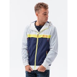 Ombre Men's hooded windbreaker jacket Cene