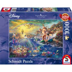 Schmidt Spiele Puzzle - Disneyjeva mala morska deklica Ariel - Thomas Kinkade, 1000 delov Cene