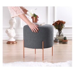 Balcab Home Copper 47 - Dark Grey Dark Grey Pouffe Cene