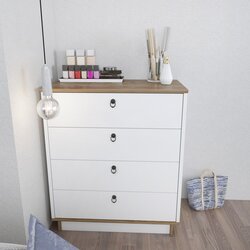 Hanah home sahra - white, walnut whitewalnut dresser Cene
