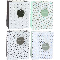 GIFT Bag With Dots Inscription Just For You 23 x 18 x 10.5 cm Cene