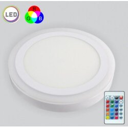 Mitea led rgb okrugli nadgradni panel MP18NO-WRGB 18W+6W, 6500K + daljinski Cene
