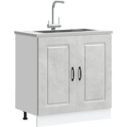 vidaXL donji ormarić za sudoper kalmar boja betona 80x46x81 5cm drveni Cijene