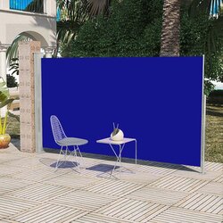 vidaXL Stranska tenda za teraso 160x300 cm modra, (20609951) Cene