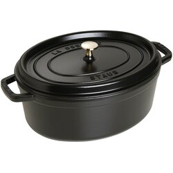 Staub kozica Cocotte Black 6,7 l, ovalna, emajl, lito zelezo Cene