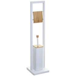 Five Držač toaletnog papira i WC četka FIVE Natureo, bambus/bijela Cene