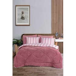 Soft Line - Set prekrivača i jastučića u boji burgundac Cene