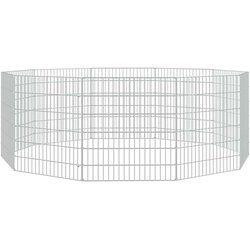 vidaXL Kavez za zečeve s 10 panela 54 x 60 cm od pocinčanog željeza Cijene