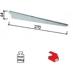Dabel nosač police modularni N3101 Bela 270/64mm Q 1713141 Cene