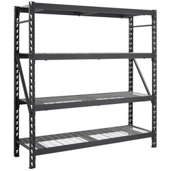 Rojaplast črn kovinski regal za delavnico 196x183 cm Cene
