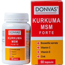 Donvas kurkuma msm forte ®, 60 kapsula + gratis kurkuma flex gel ®, 200ml) Cene