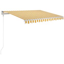 Maison Chic Avtomatsko zložljiva tenda - Senčniki 300x250 cm rumena in bela, (22038754) Cene