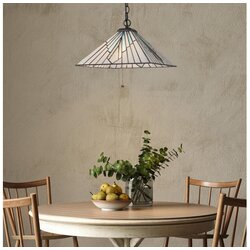 Elstead TF-ALDERLEY-P - Luster na lancu Tiffany ALDERLEY 1xE27/60W/230V Cene