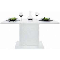 Gent BLAGOVAONSKI STOL LEJLA-Bijela + bijela visoki sijaj Cijene